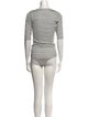Goop G. Label Striped Scoop Neck Bodysuit