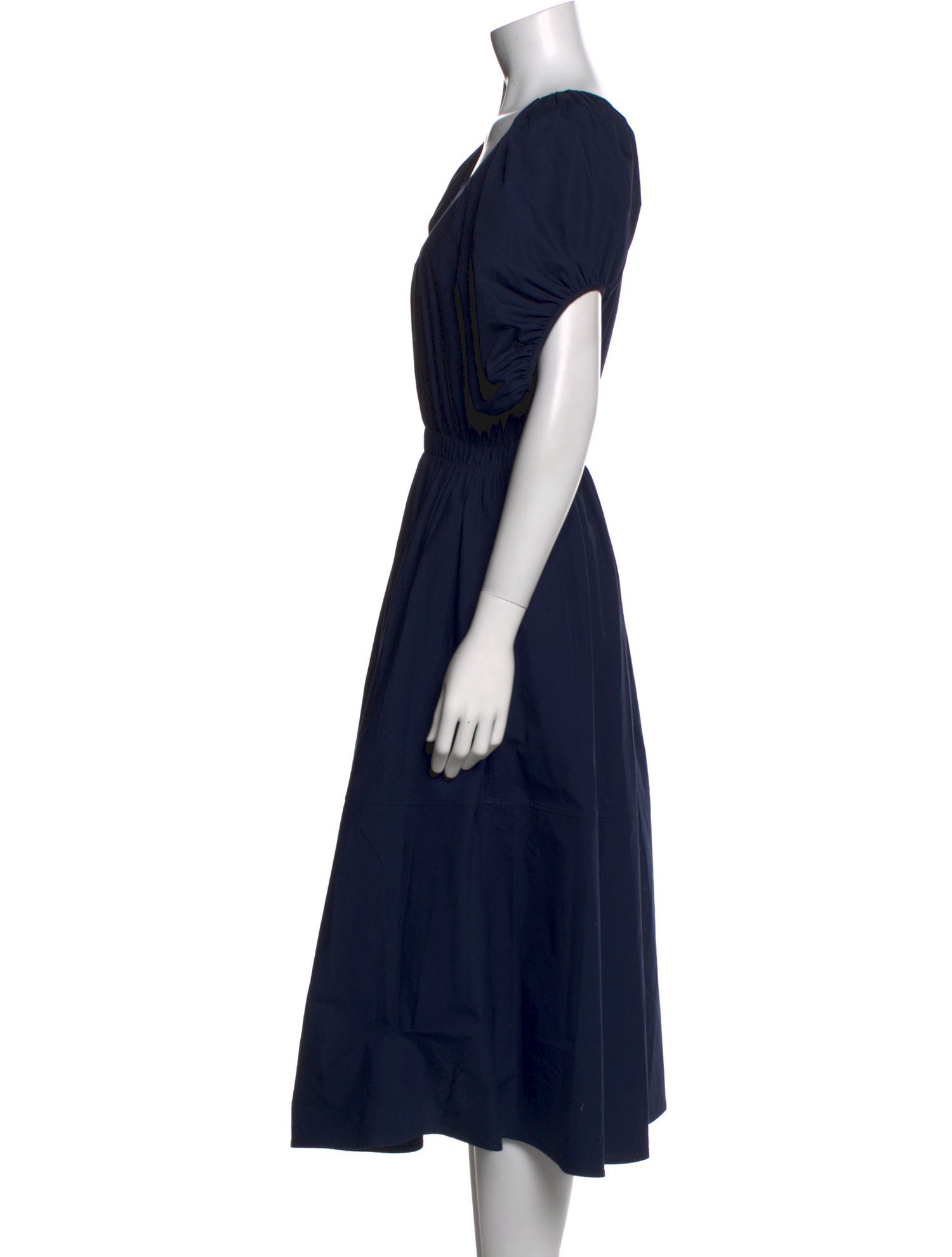 Goop G. Label Scoop Neck Midi Length Dress