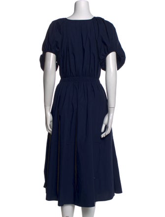 Goop G. Label Scoop Neck Midi Length Dress
