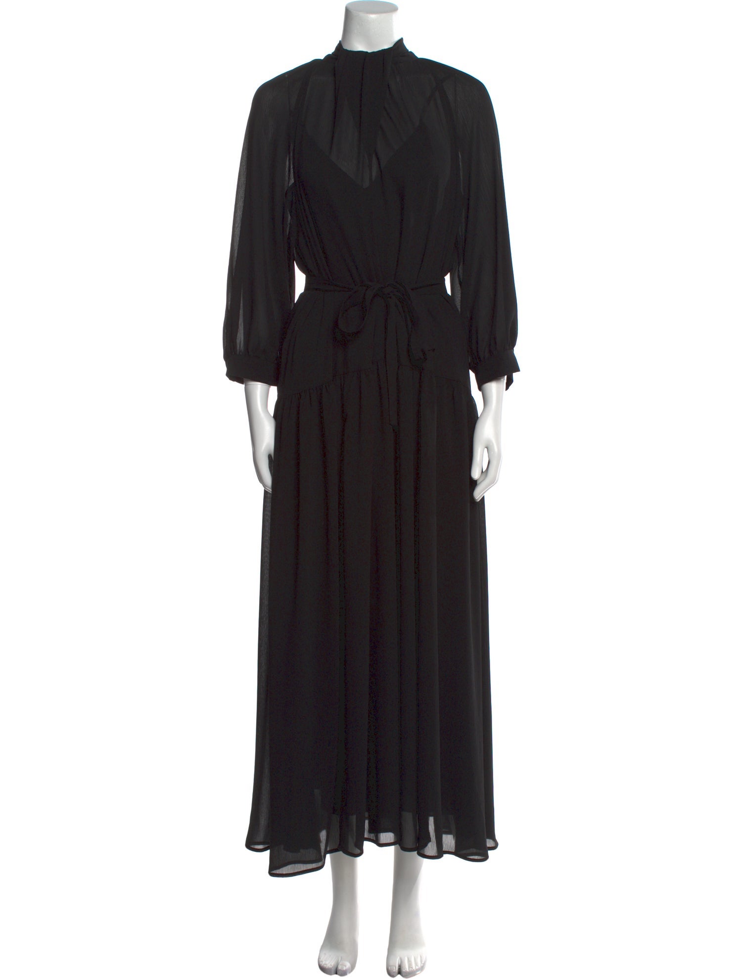Goop G. Label Mock Neck Long Dress