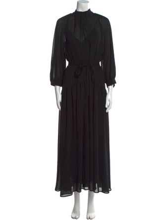 Goop G. Label Mock Neck Long Dress
