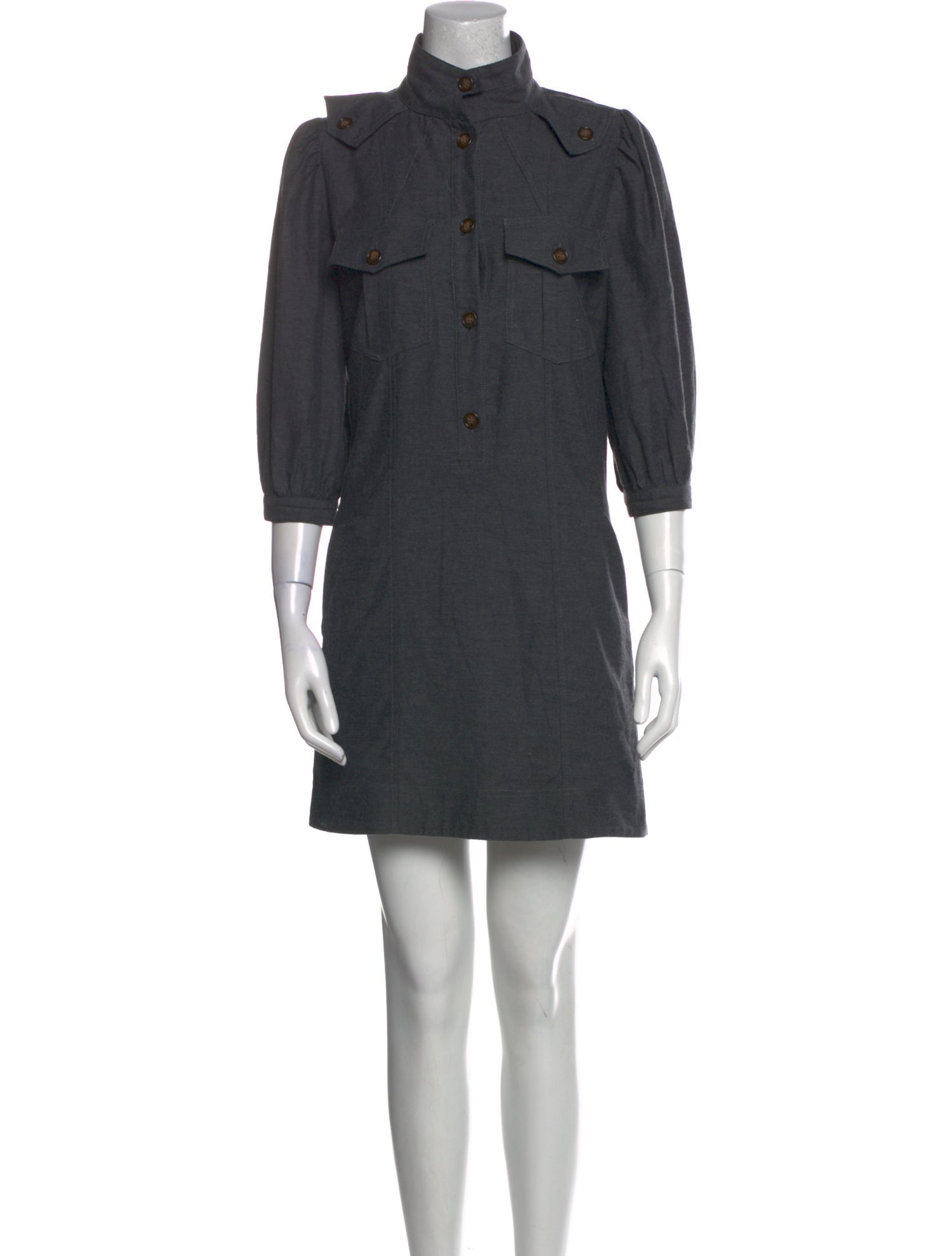 Goop G. Label Mock Neck Mini Dress