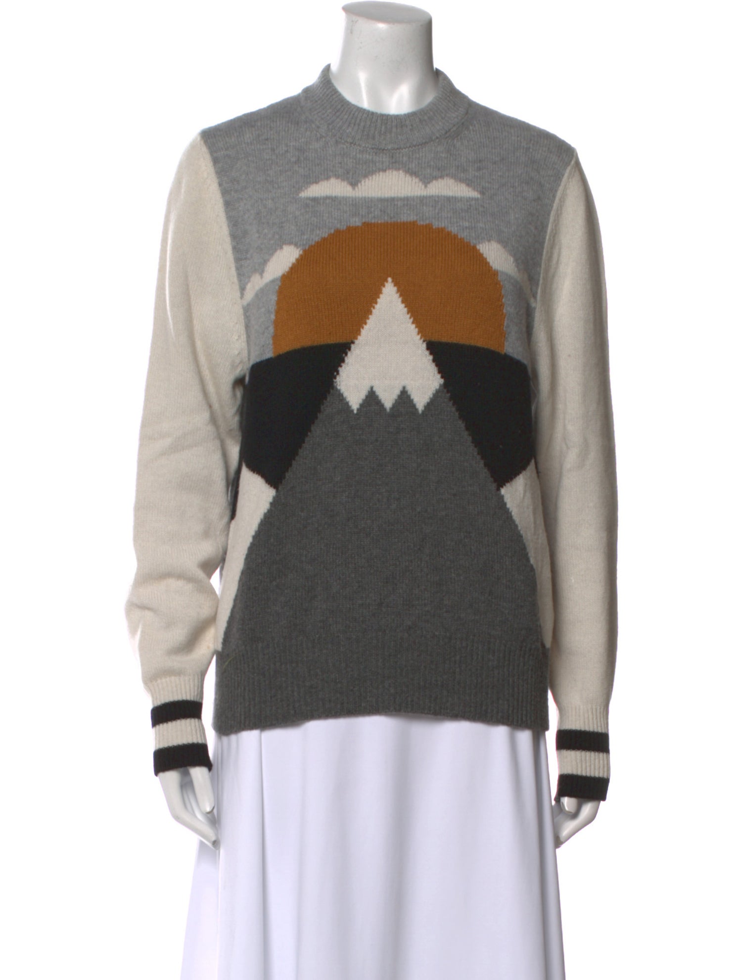 Goop G. Label Cashmere Graphic Print Sweater