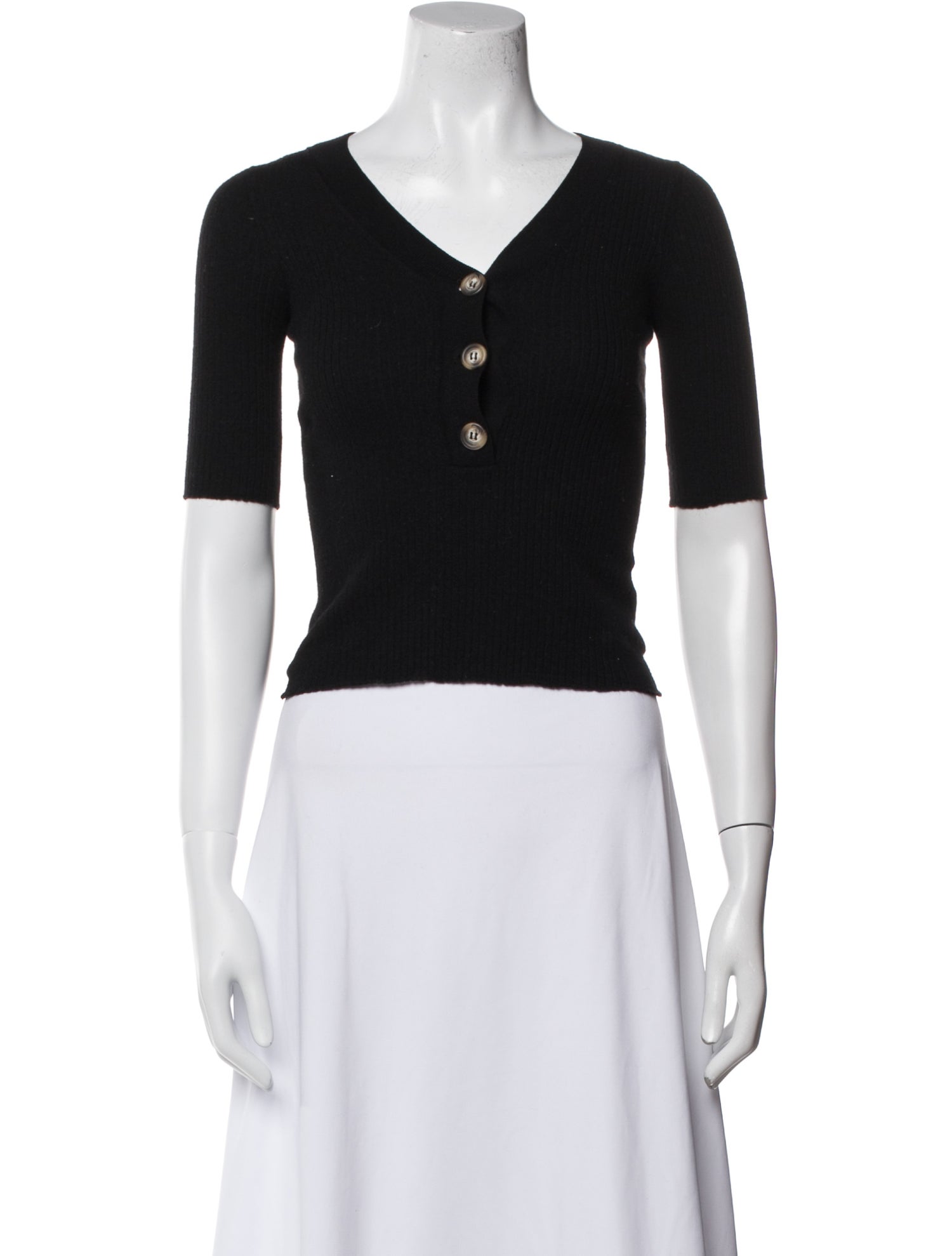 Goop G. Label Virgin Wool V-Neck Sweater