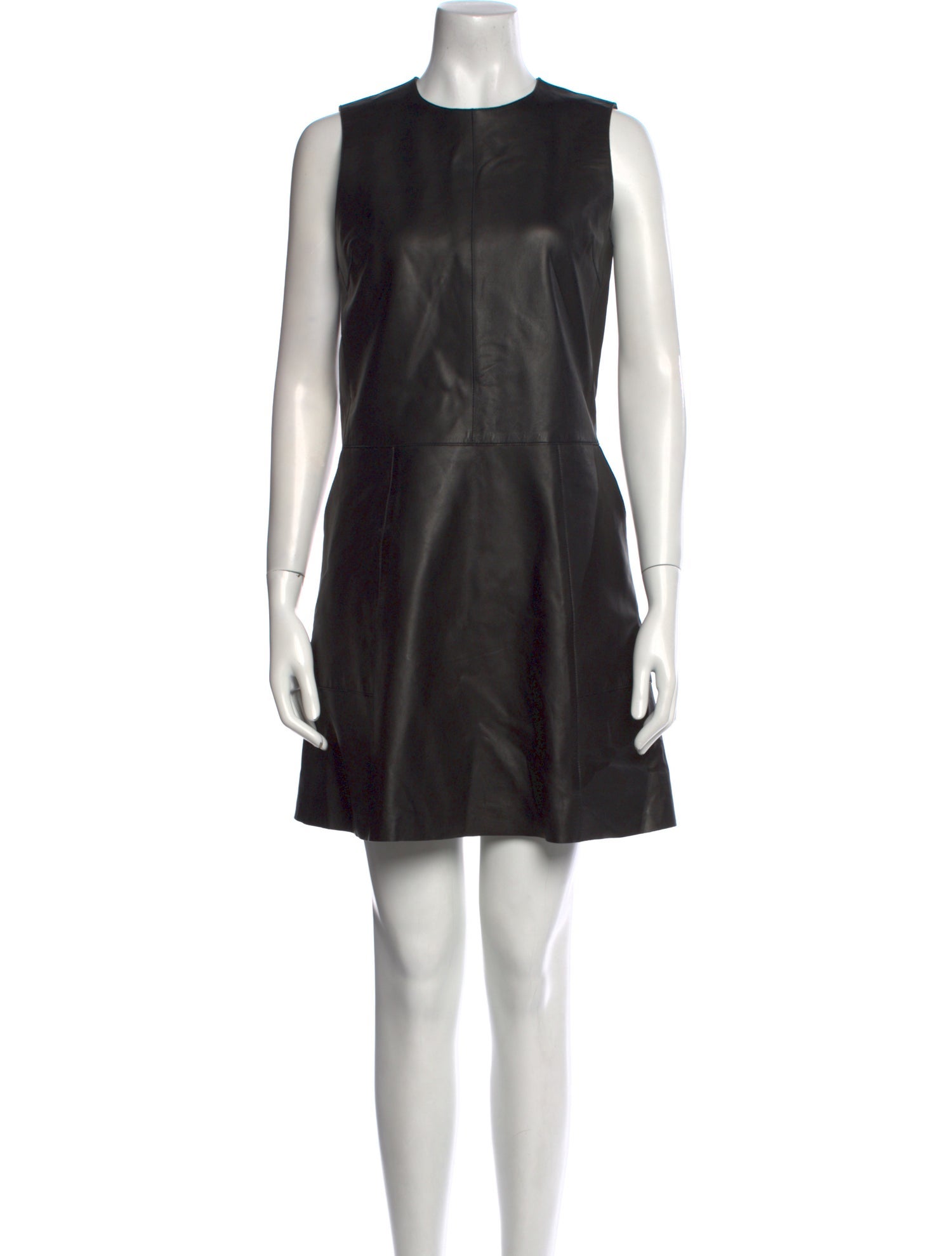 Goop G. Label Leather Mini Dress