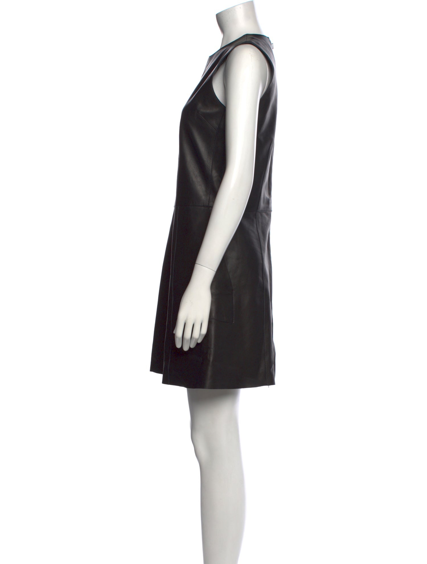 Goop G. Label Leather Mini Dress