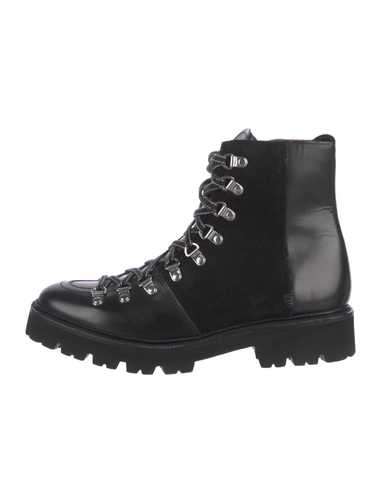 Goop G. Label Suede Combat Boots