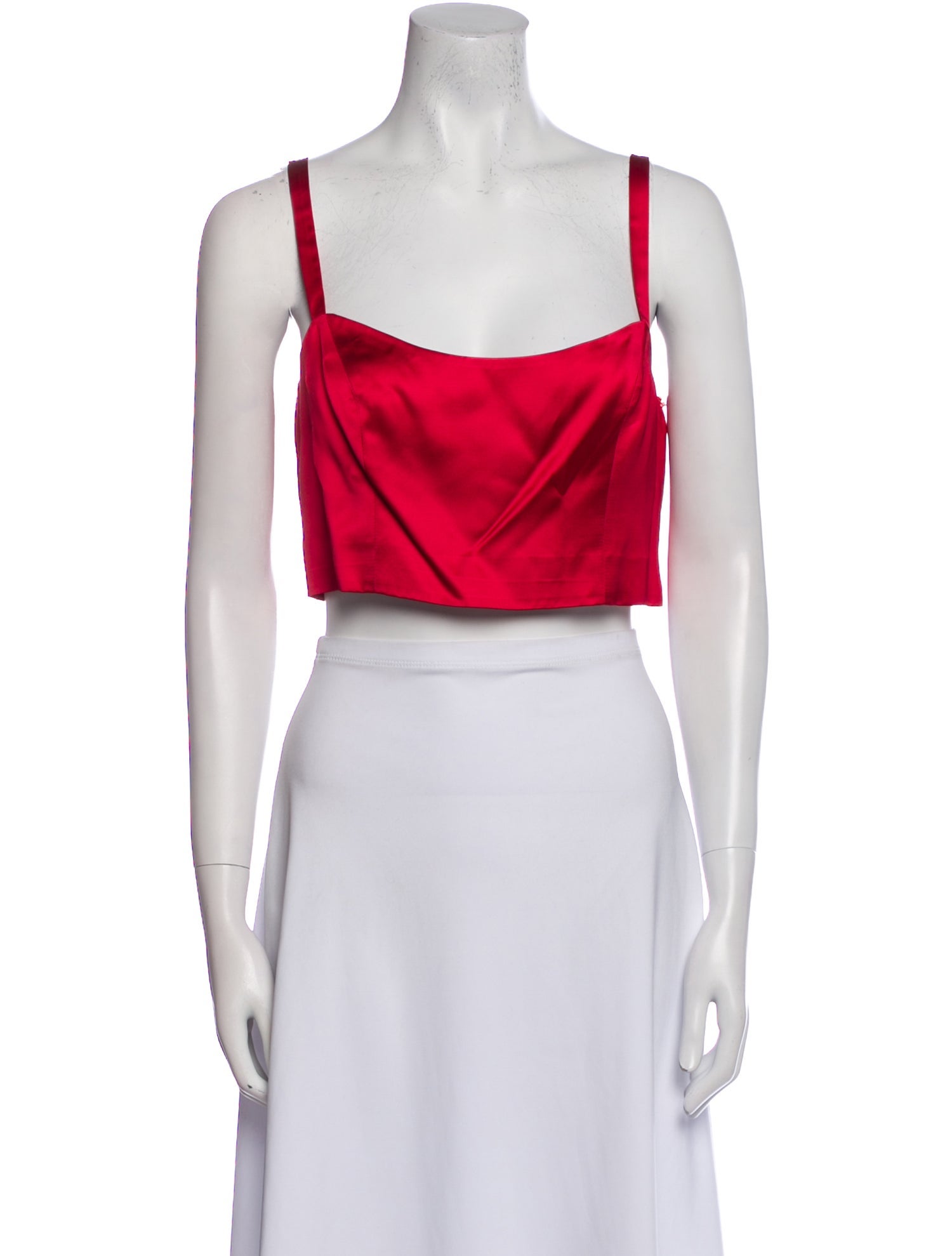 Goop G. Label Square Neckline Sleeveless Crop Top