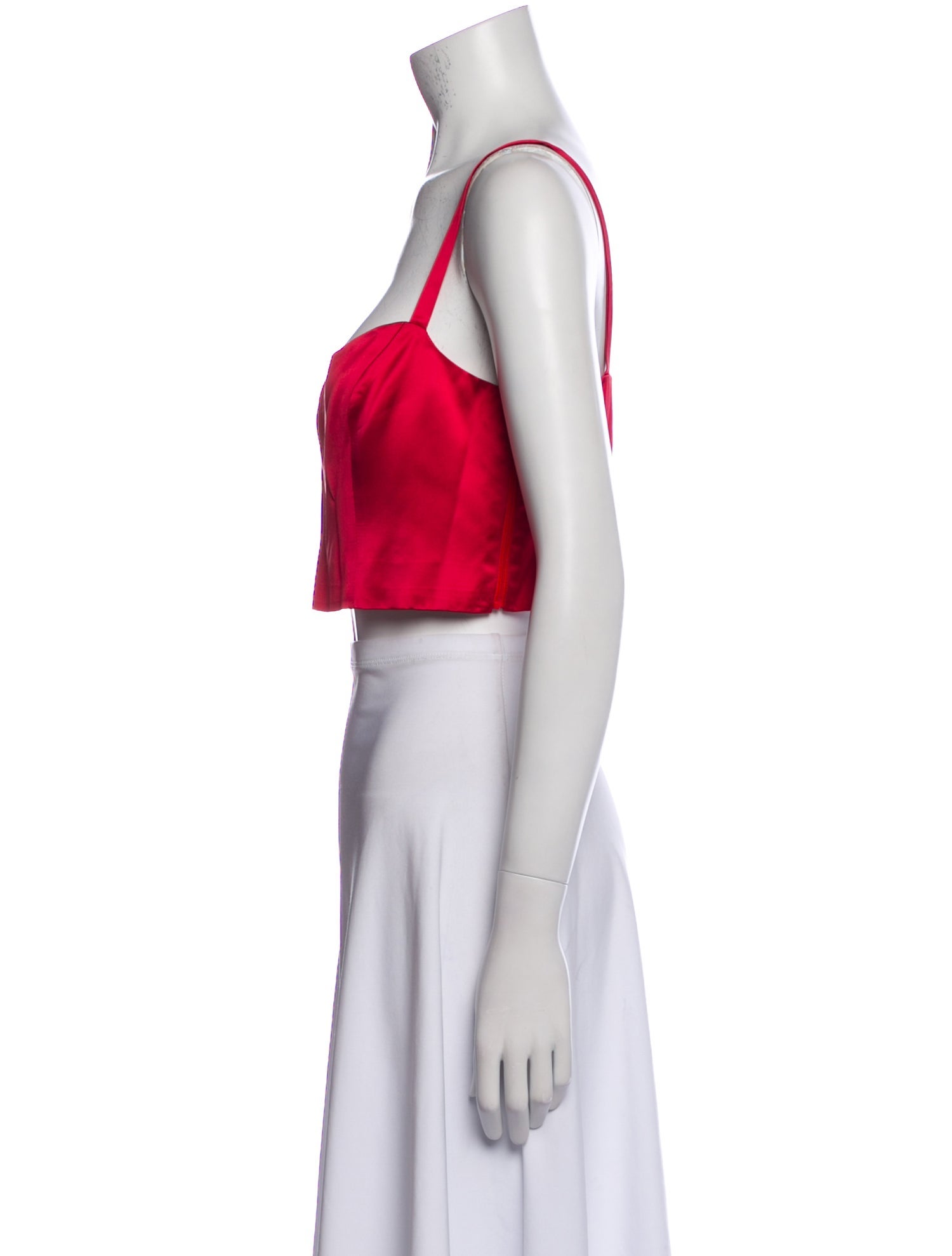 Goop G. Label Square Neckline Sleeveless Crop Top