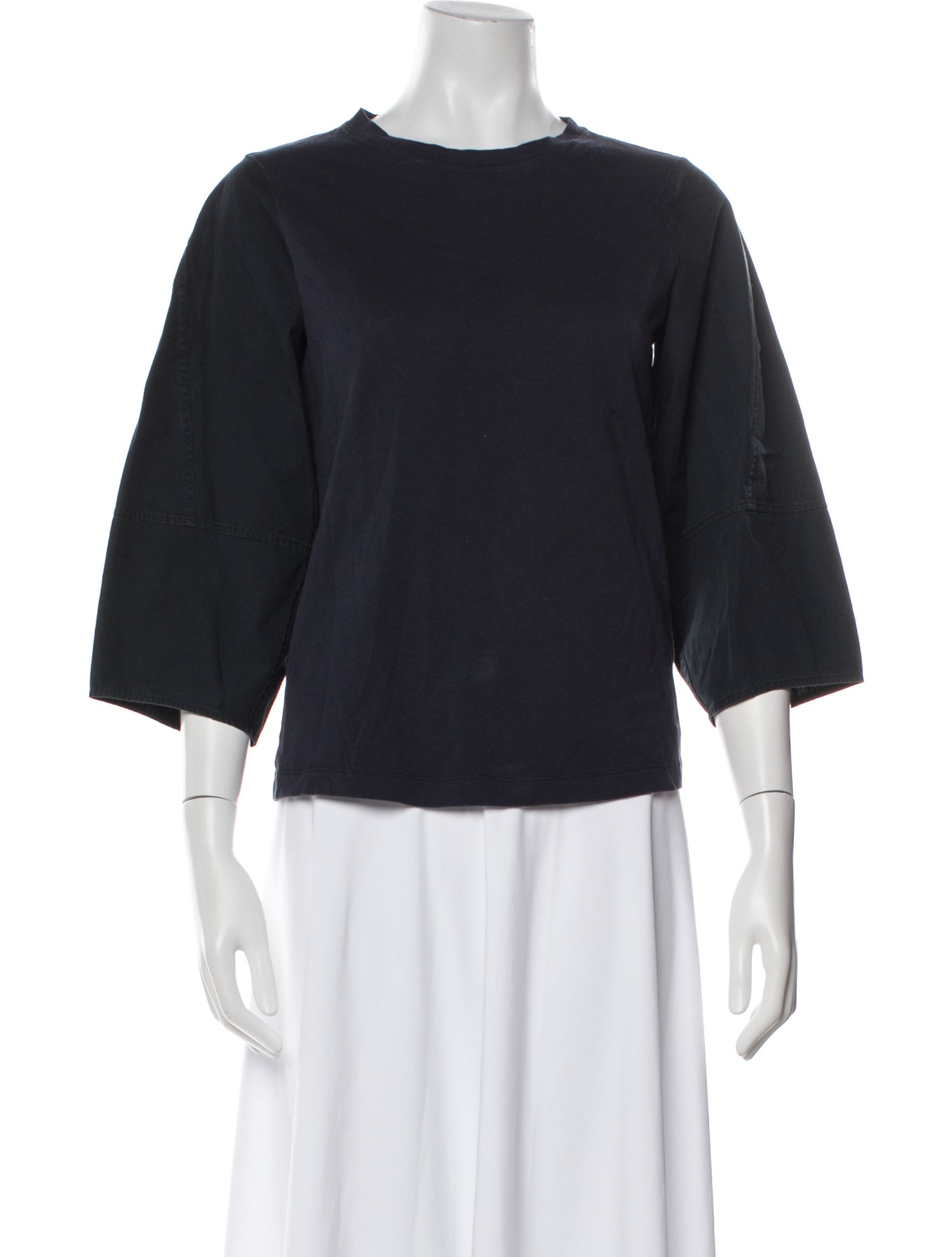 Goop G. Label Bateau Neckline Three-Quarter Sleeve Top