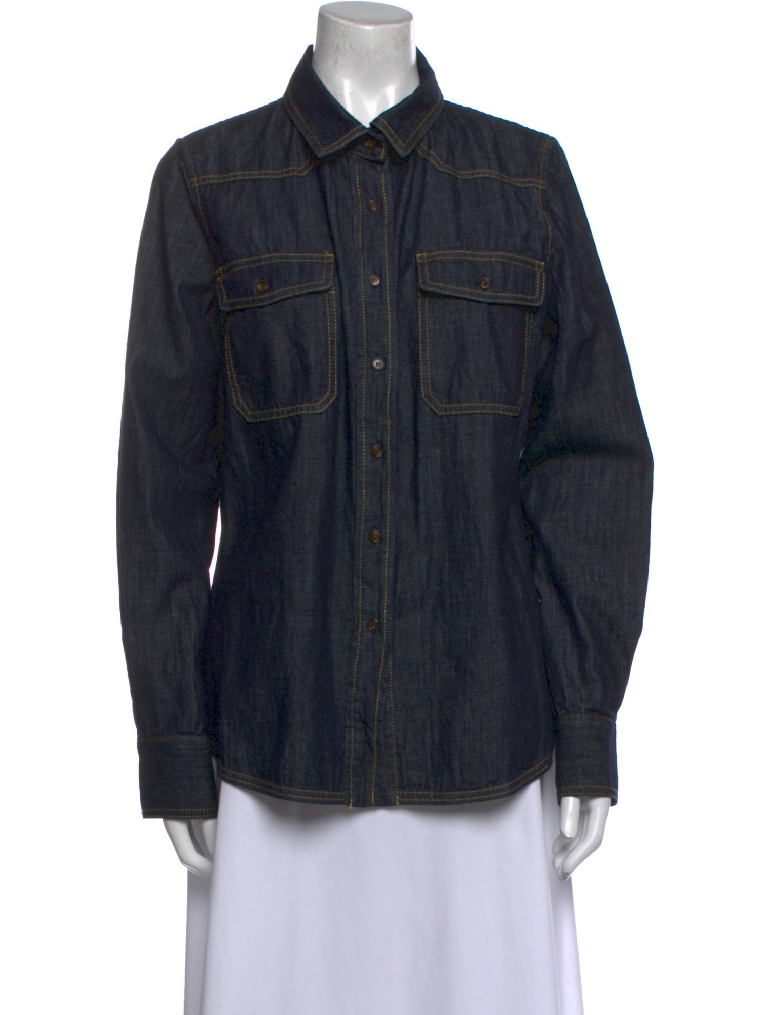 Goop G. Label Long Sleeve Button-Up Top