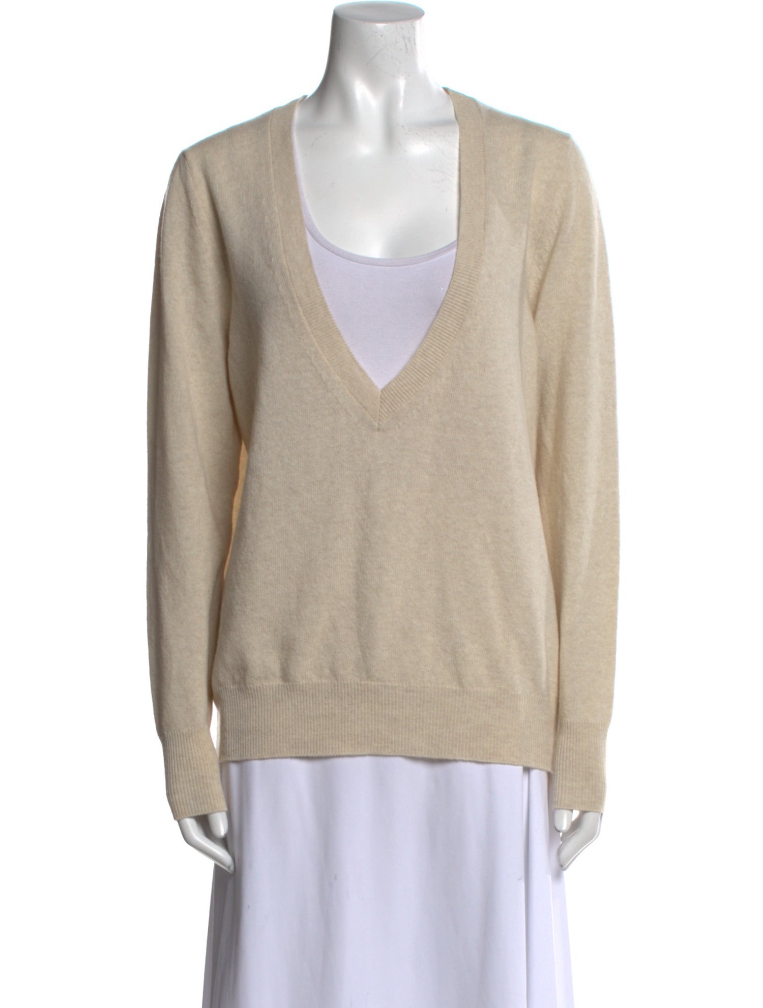 Goop G. Label Virgin Wool V-Neck Sweater