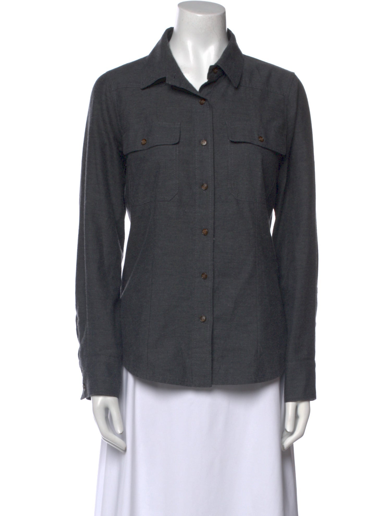Goop G. Label Long Sleeve Button-Up Top