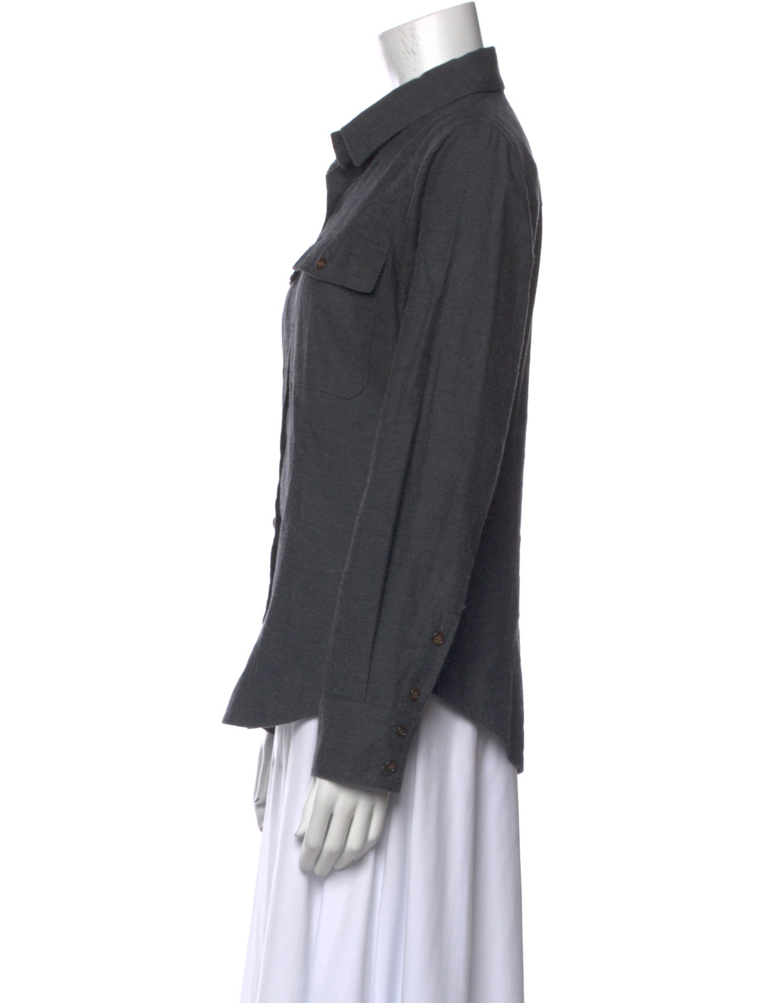 Goop G. Label Long Sleeve Button-Up Top