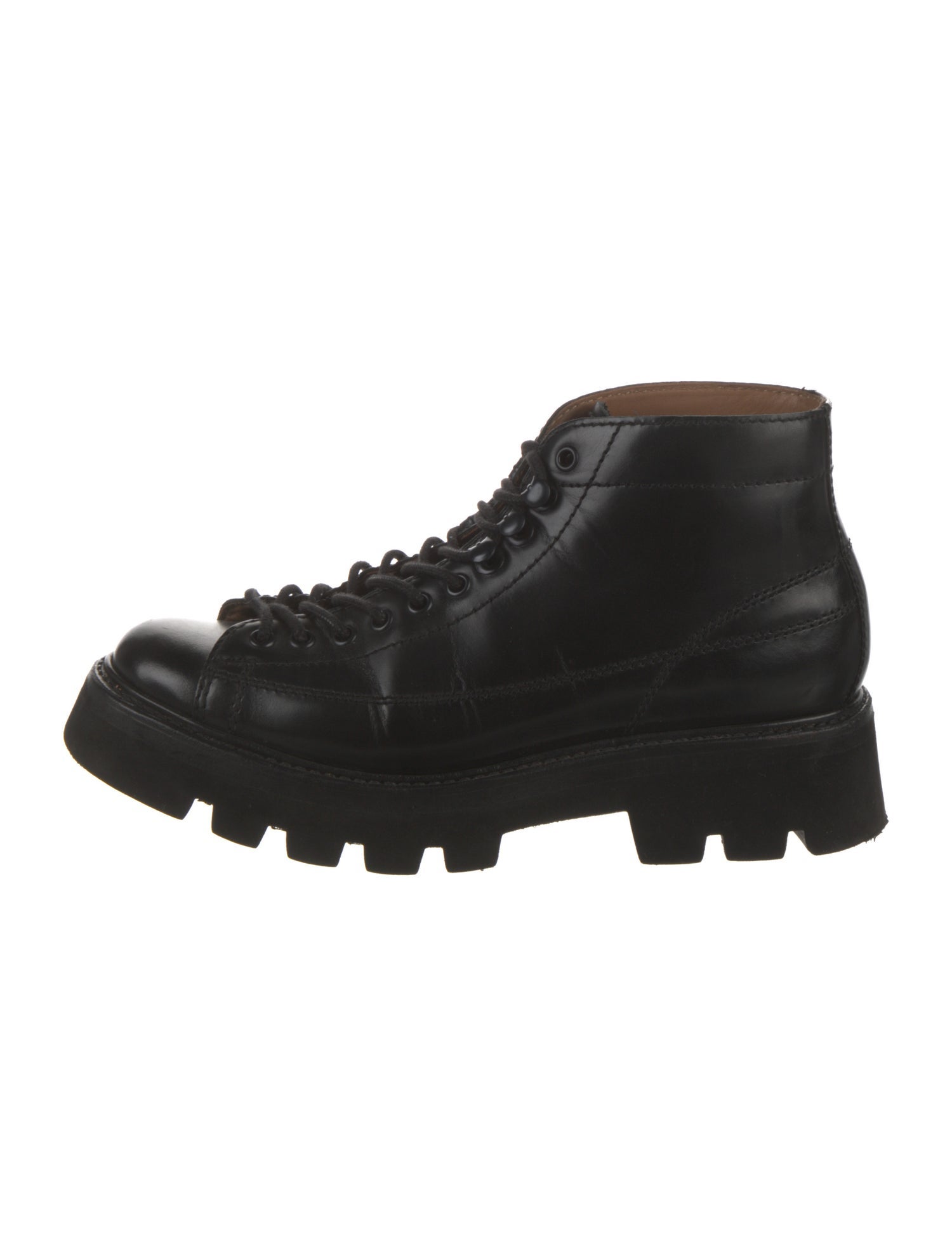 Grenson Leather Combat Boots