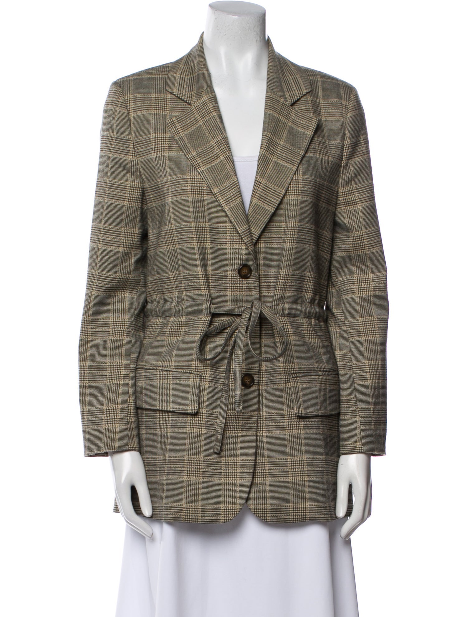 Goop G. Label Plaid Print Blazer