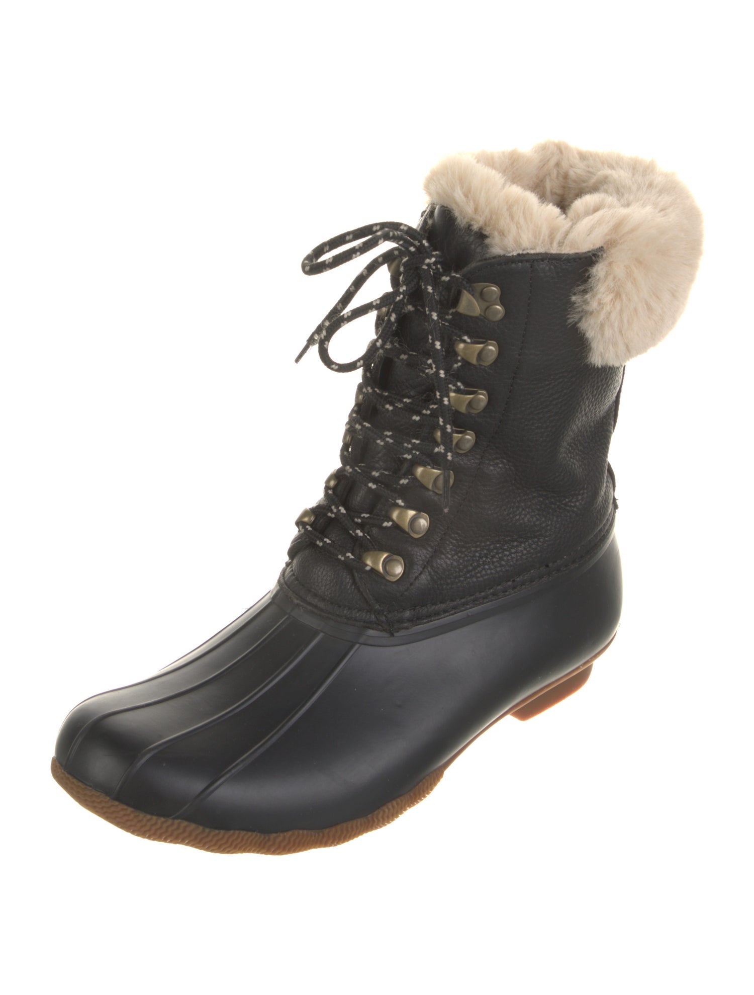 Goop G. Label Leather Colorblock Pattern Boots