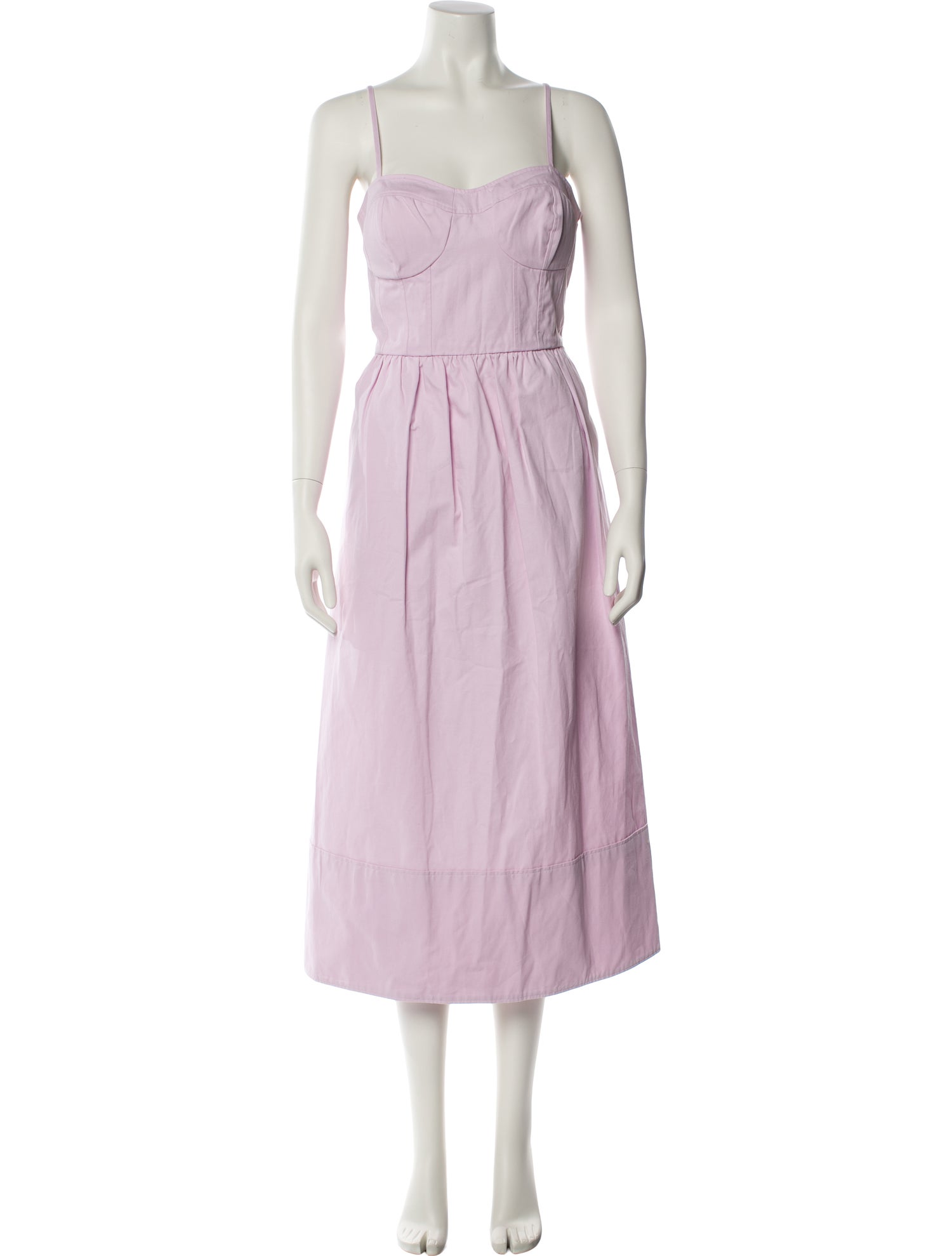 Goop G. Label Square Neckline Midi Length Dress