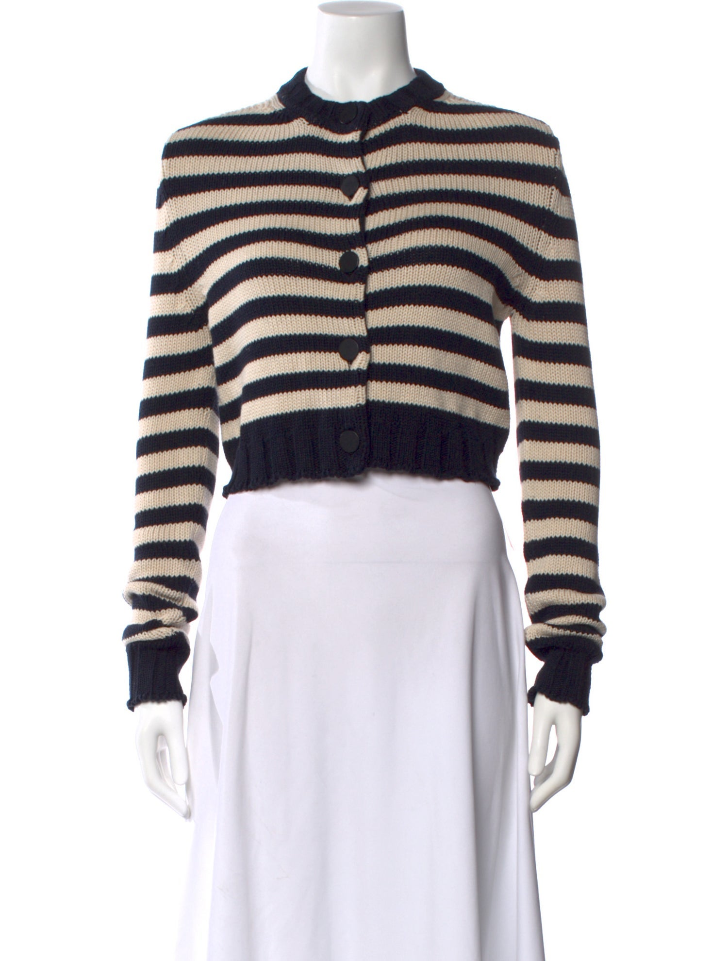 Goop G. Label Striped Crew Neck Sweater