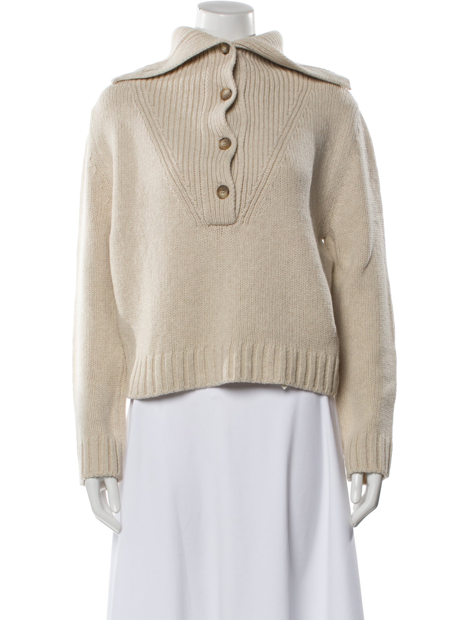 Goop G. Label Merino Wool Mock Neck Sweater