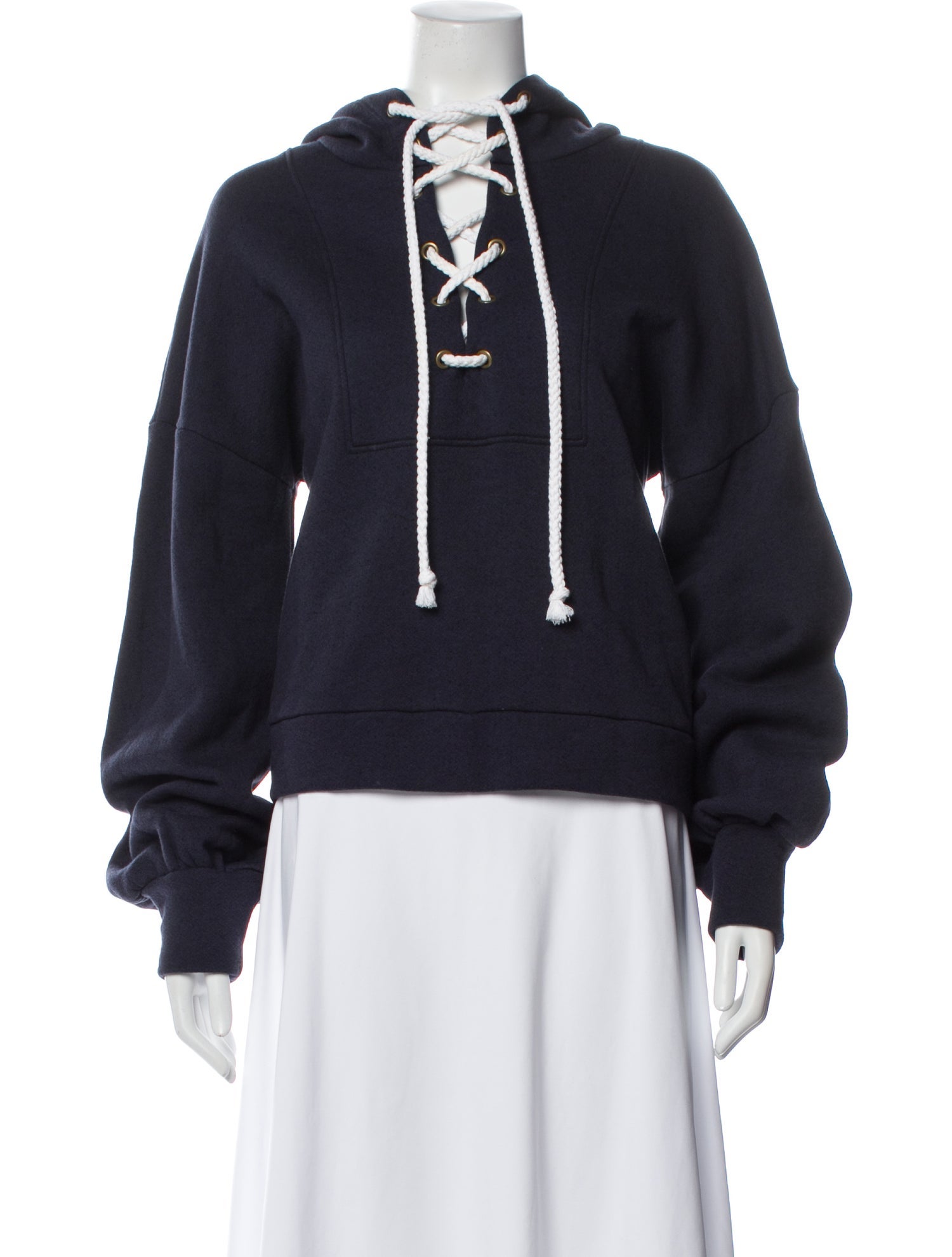 Goop G. Label V-Neck Long Sleeve Hoodie