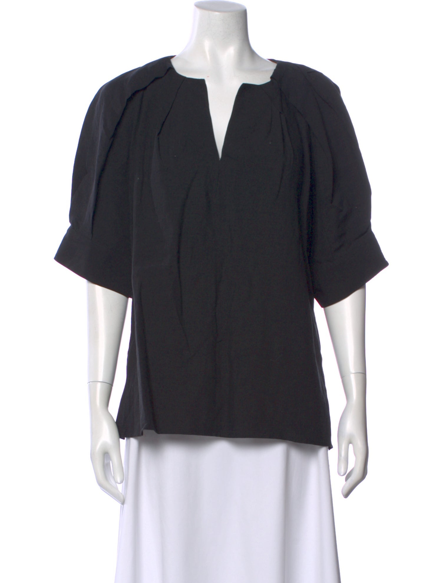 Goop G. Label V-Neck Short Sleeve Top