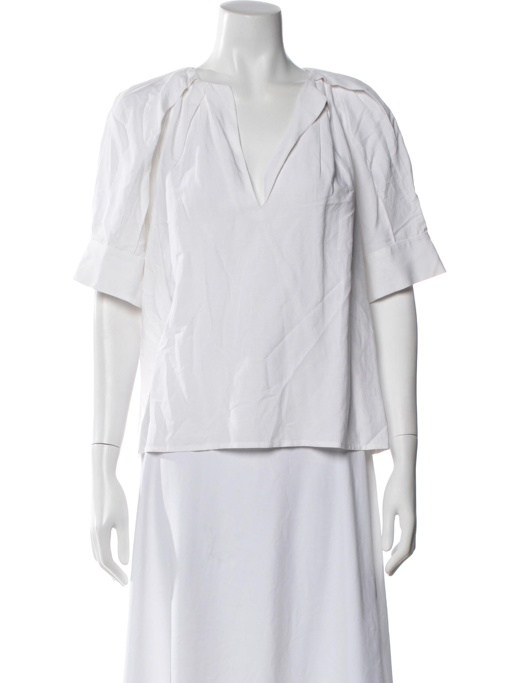 Goop G. Label V-Neck Short Sleeve Top