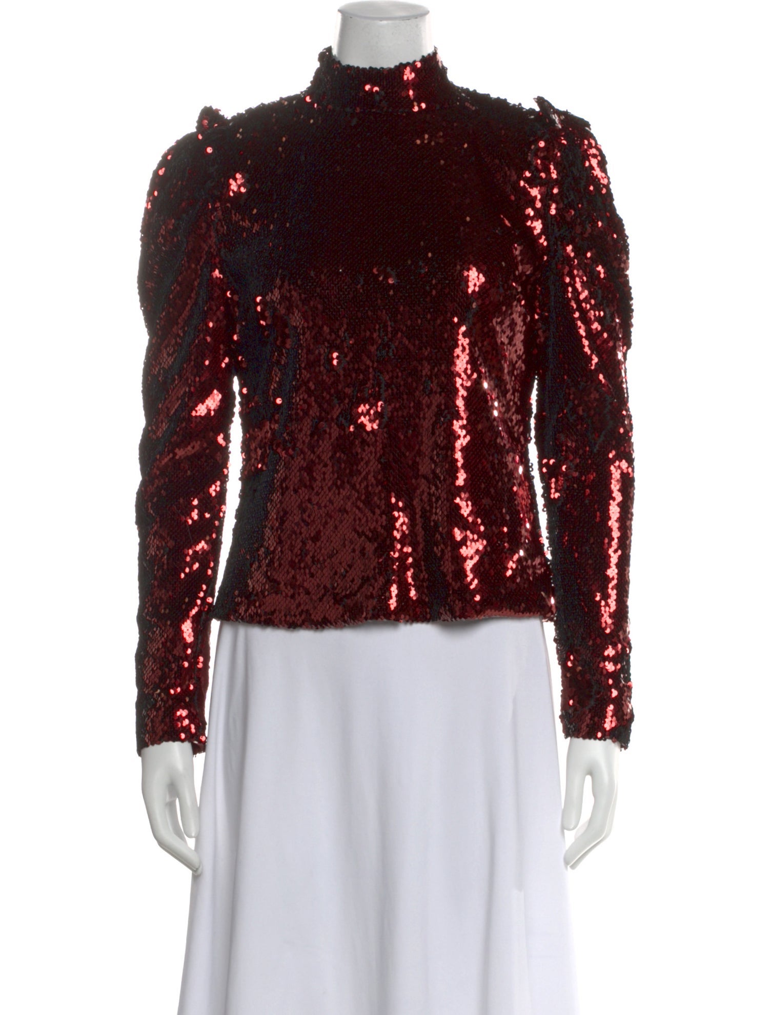Goop G. Label Patterned Turtleneck Top