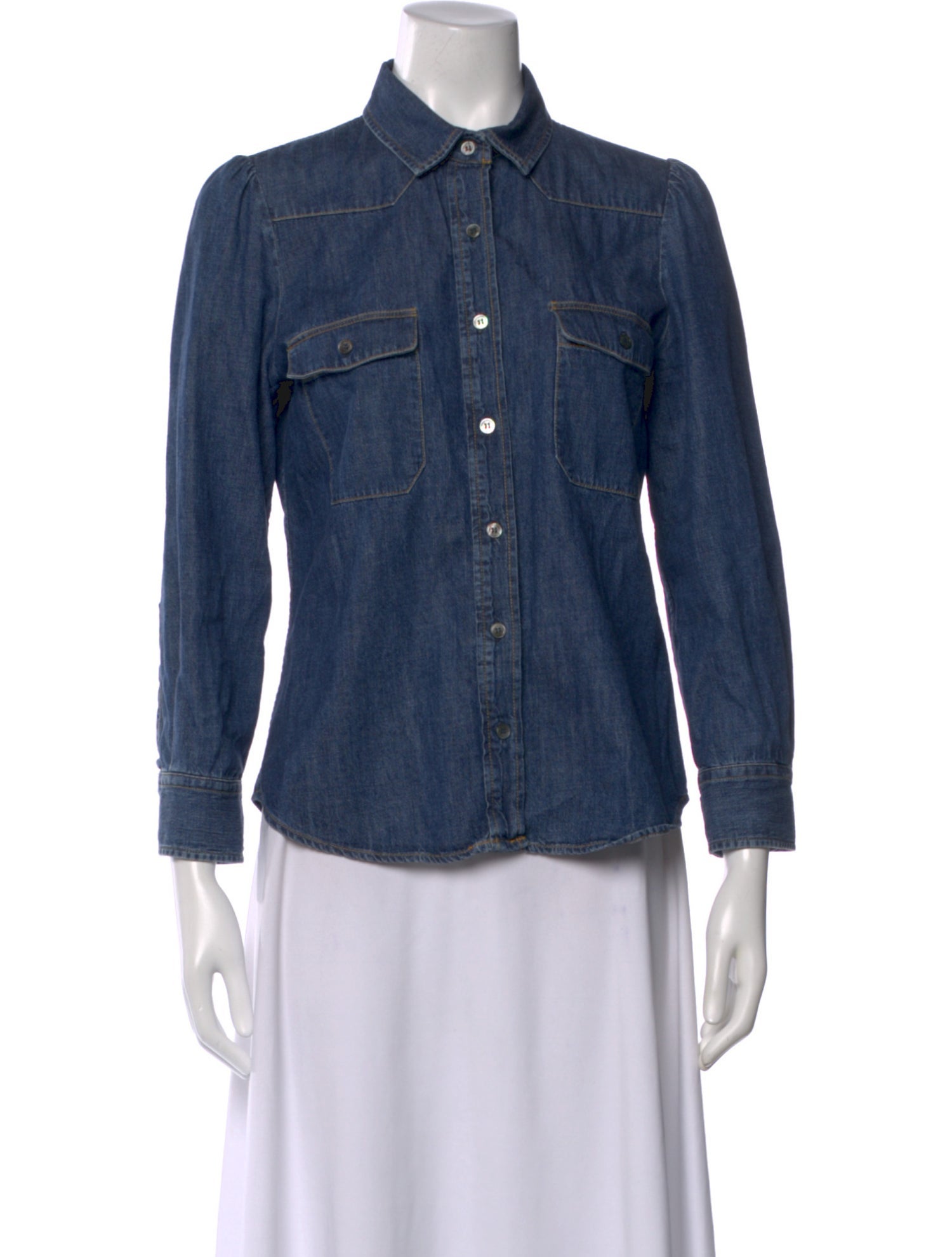 Goop G. Label Long Sleeve Button-Up Top