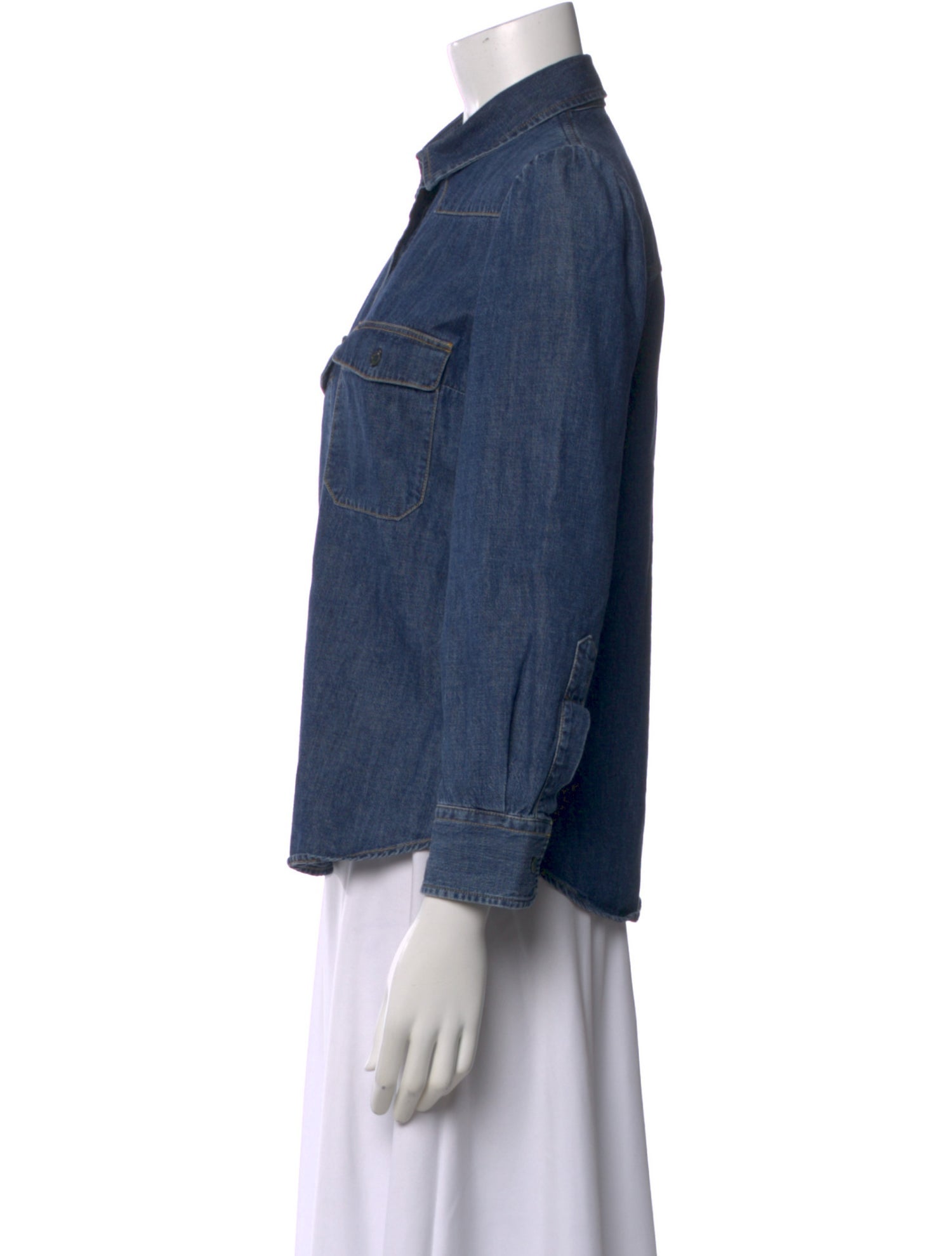 Goop G. Label Long Sleeve Button-Up Top