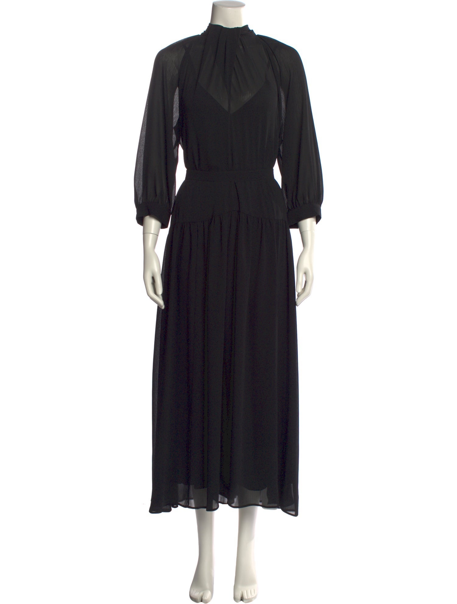 Goop G. Label Mock Neck Long Dress