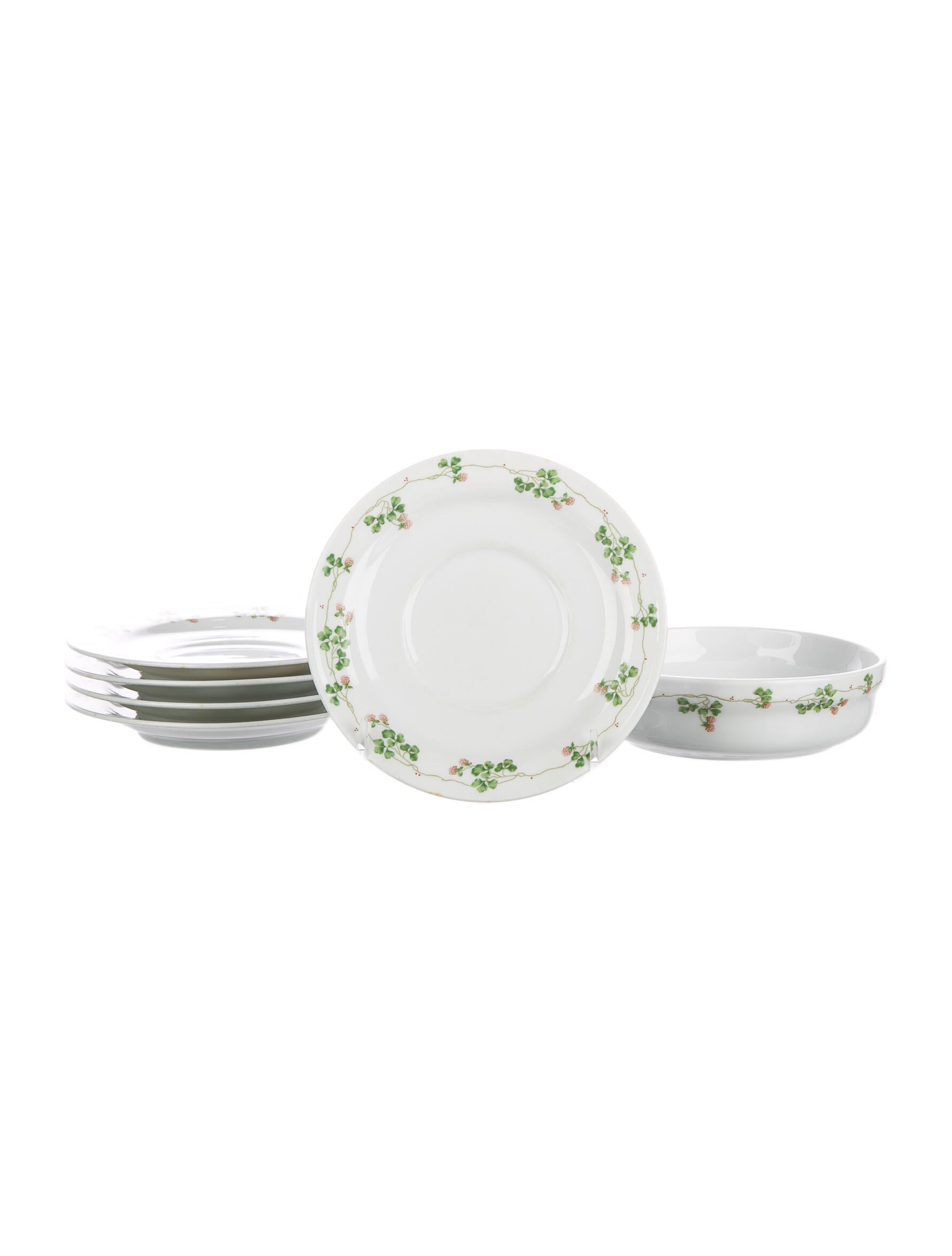 Richard Ginori 6Piece Floral Vine Tableware Set Green, 6 pieces