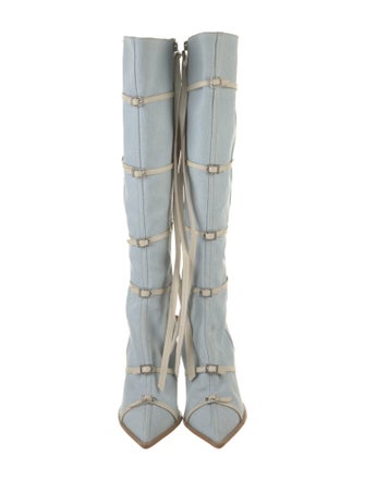 GOD SAVES QUEENS Denim Boots