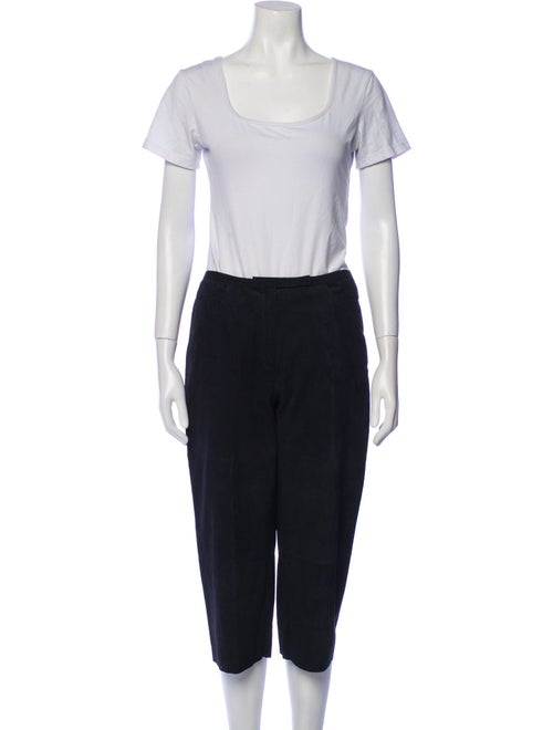 Giorgio's of Palm Beach Leather Eyelet Trim Pantsuit