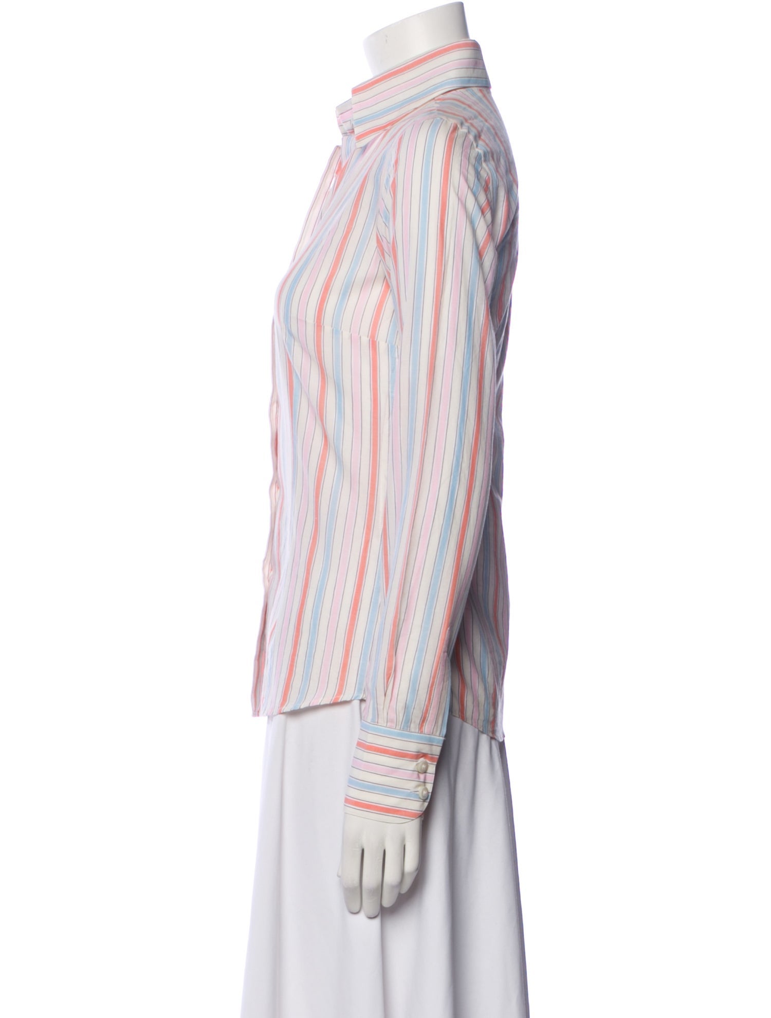 Giorgio's of Palm Beach Striped Long Sleeve Button-Up Top