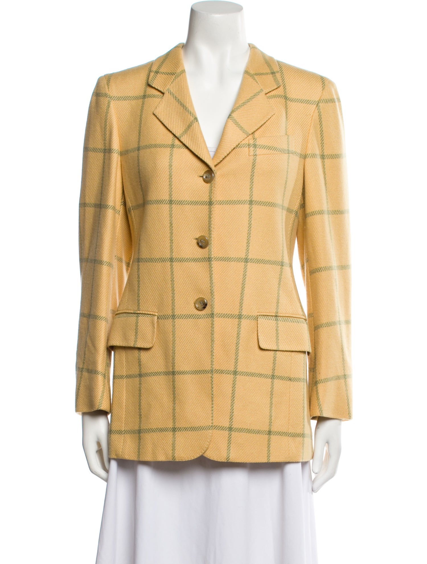 Giorgio's of Palm Beach Plaid Print Blazer