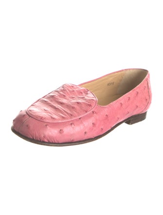 Giorgio's of Palm Beach Ostrich Ballet Flats
