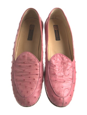 Giorgio's of Palm Beach Ostrich Ballet Flats