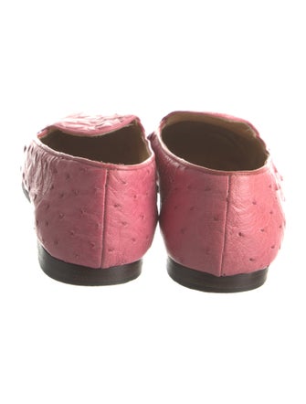 Giorgio's of Palm Beach Ostrich Ballet Flats