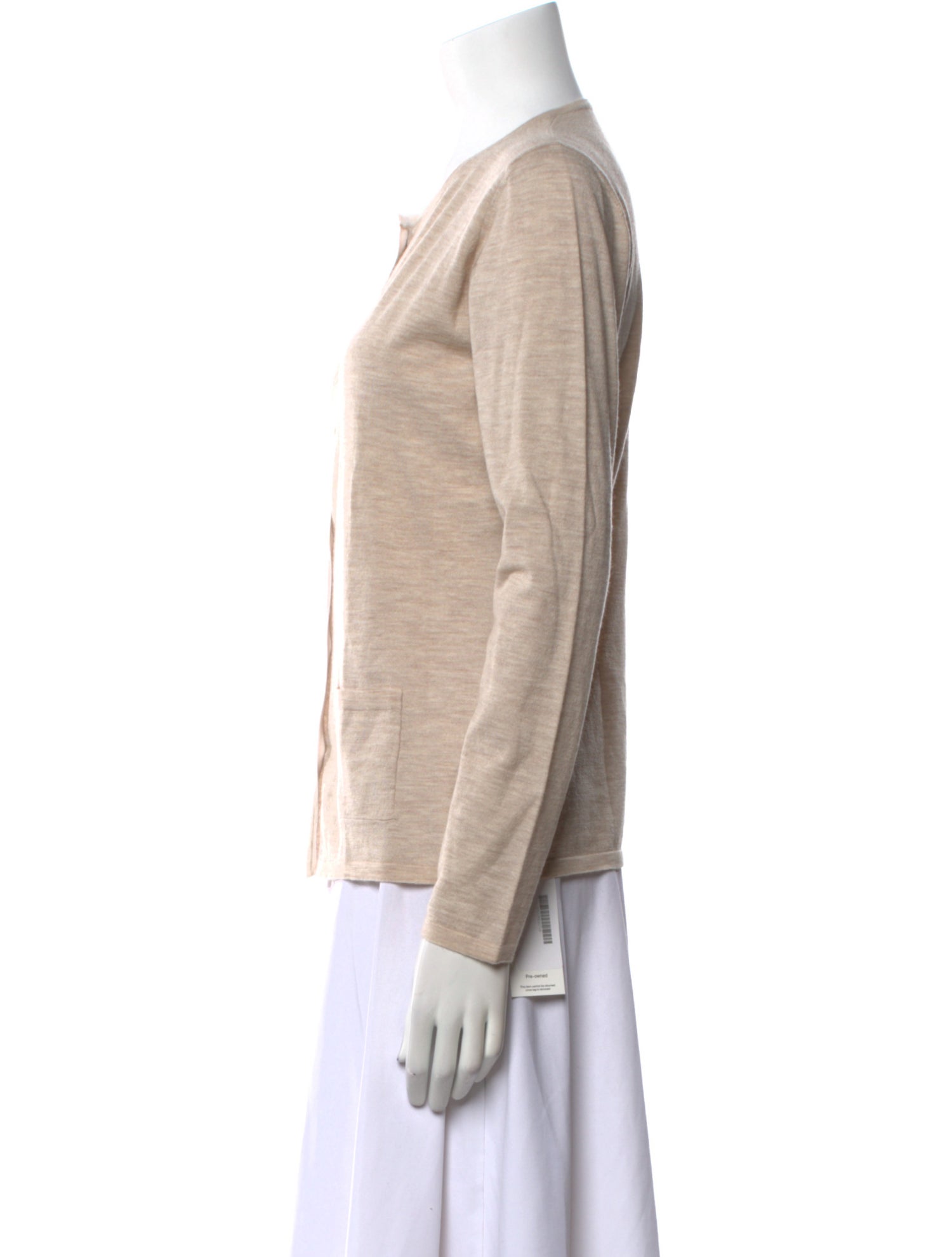 Giorgio's of Palm Beach Cashmere Crew Neck Button-Up Top