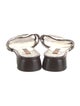 Giorgio's of Palm Beach Embossed Leather Animal Print Slides