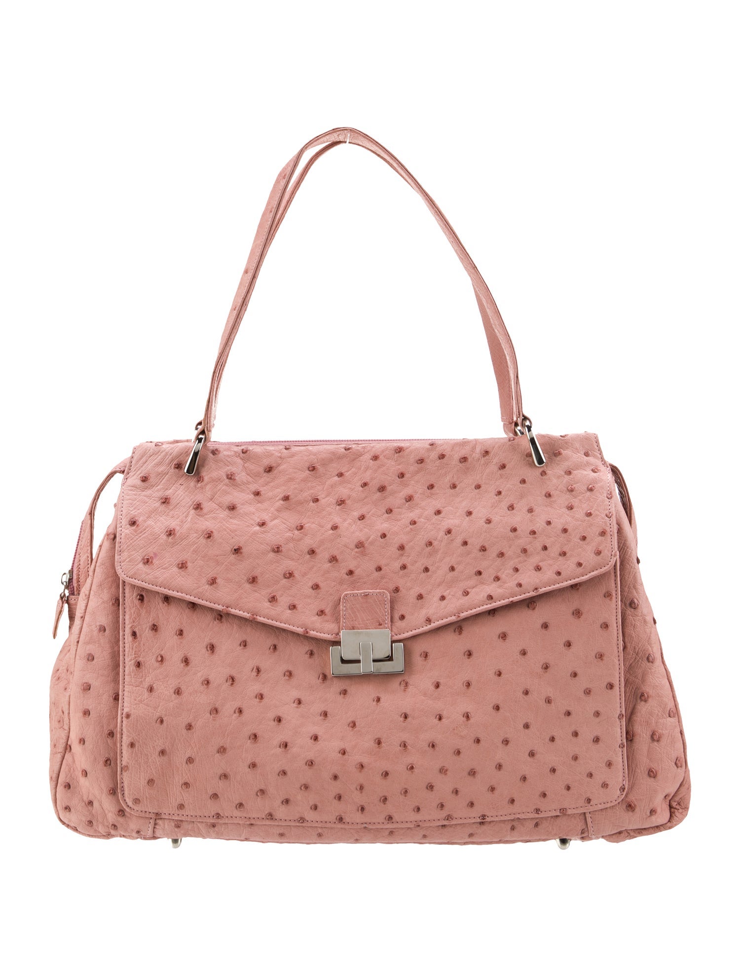 Giorgio's of Palm Beach Ostrich Top Handle Bag