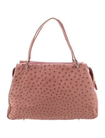 Giorgio's of Palm Beach Ostrich Top Handle Bag