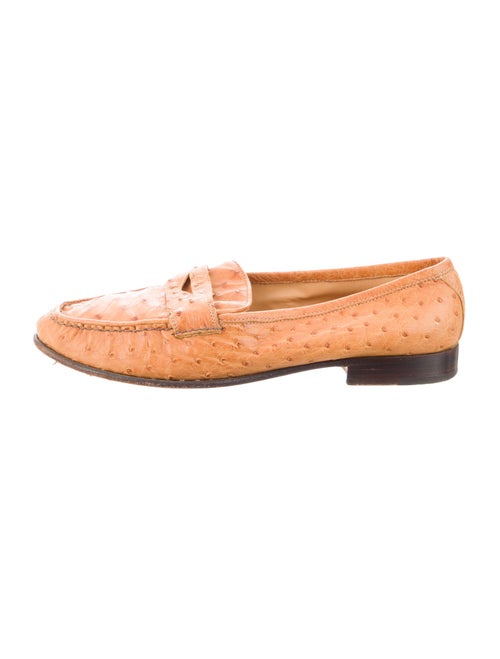 Giorgio's of Palm Beach Ostrich Cutout Accent Loafers