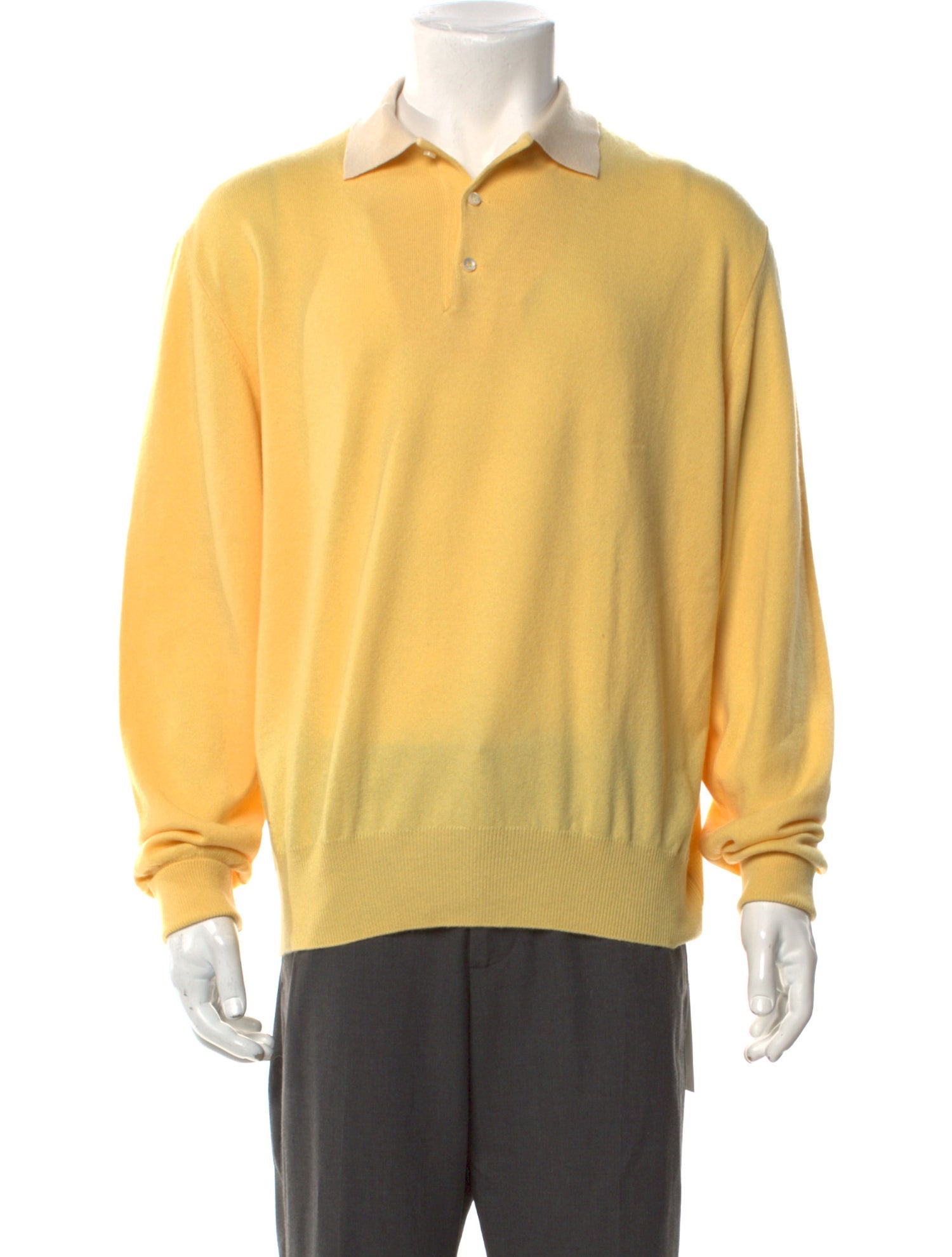 Giorgio's of Palm Beach Cashmere Collar Polo Sweater