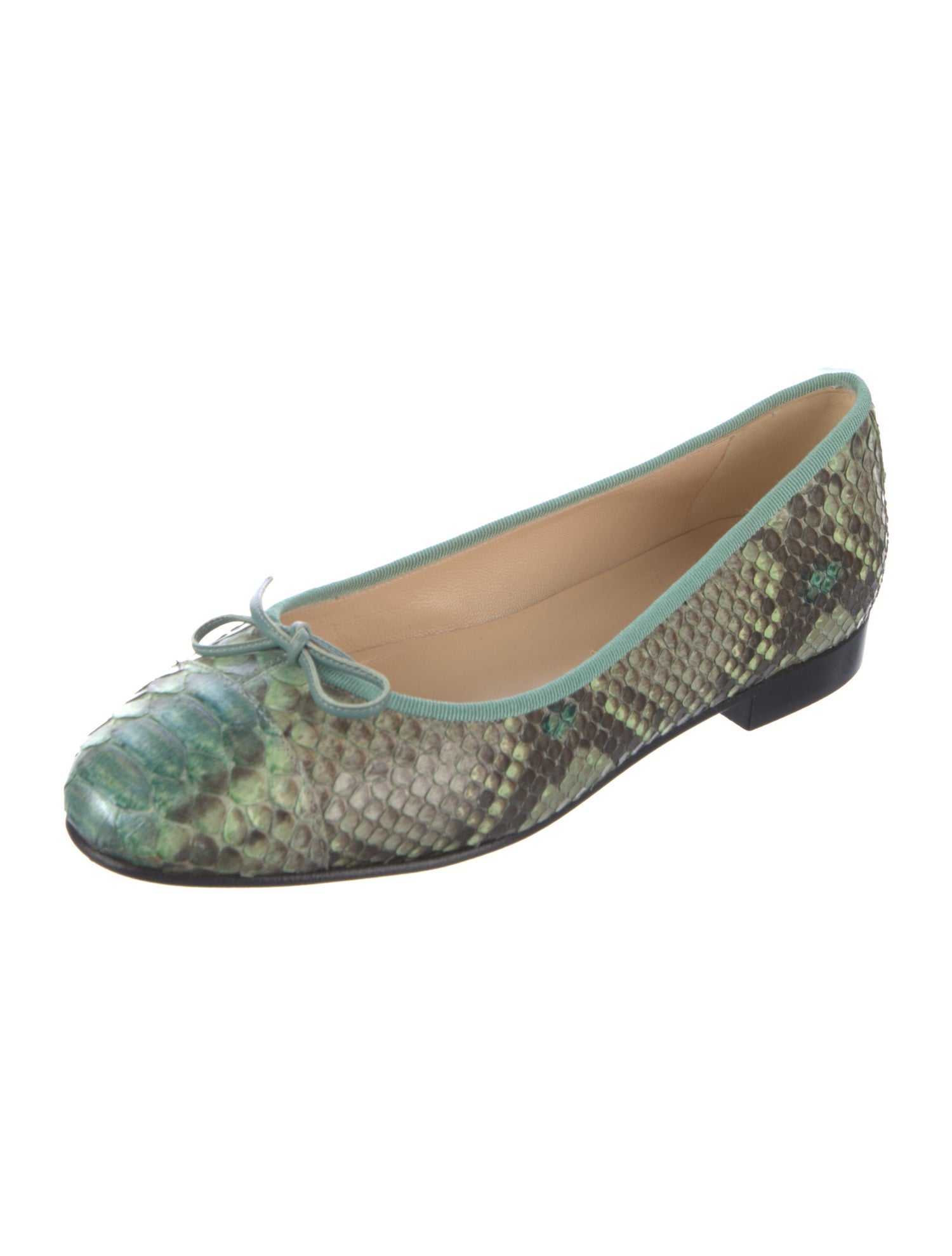Giorgio's of Palm Beach Snakeskin Animal Print Ballet Flats