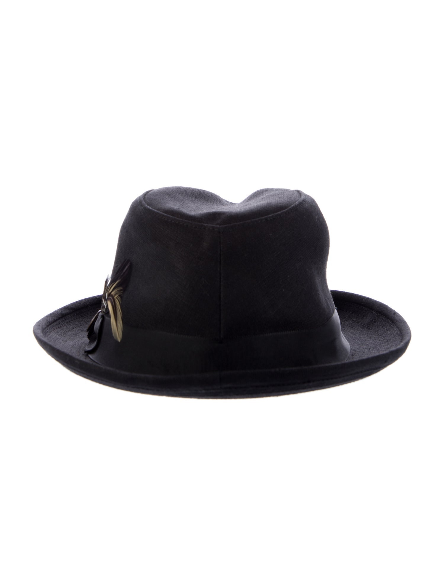 Goorin Bros. Linen Grosgrain Bow Accent Feather Trim Fedora Hat
