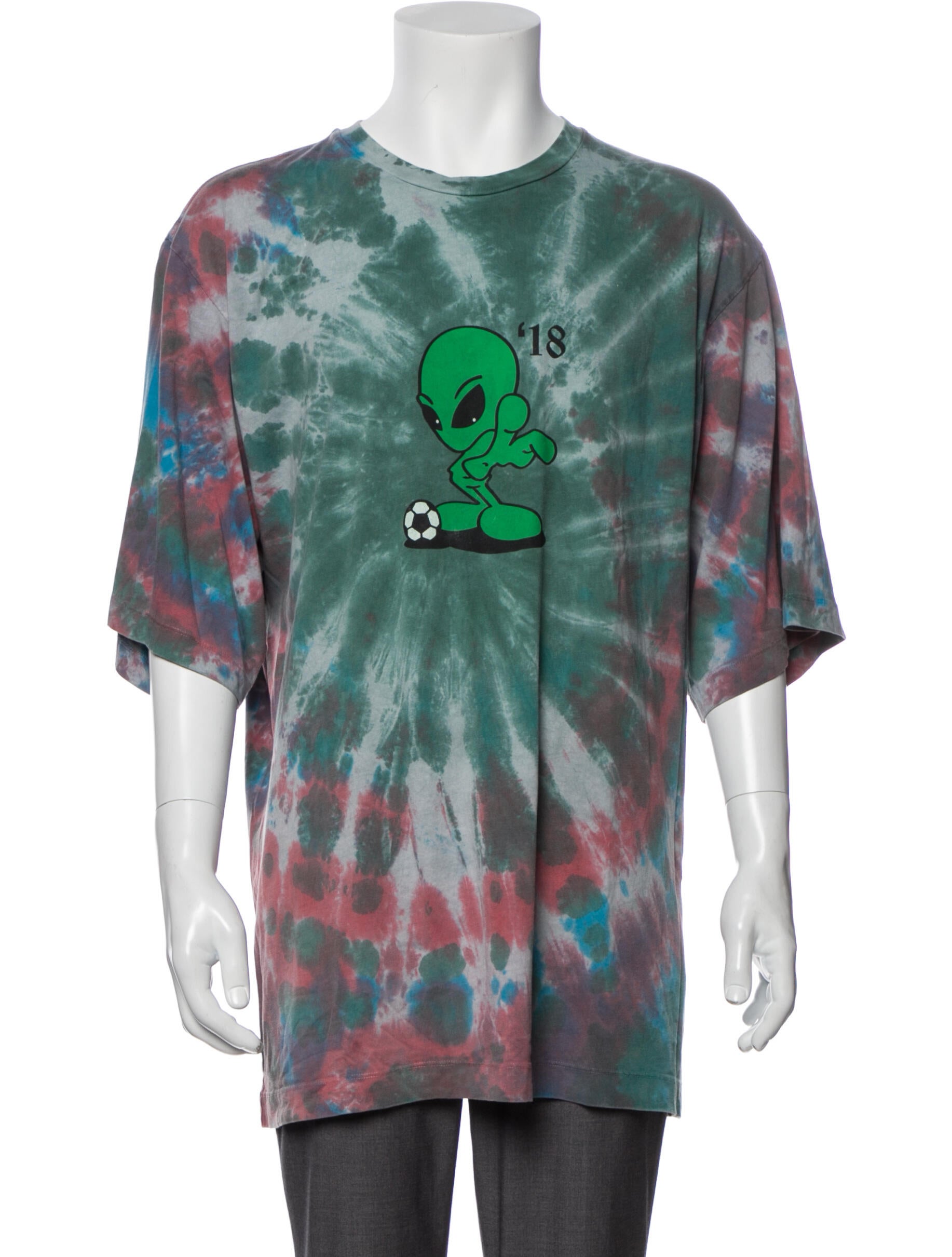Gosha Rubchinskiy Tie-Dye Print Crew Neck T-Shirt - Green T-Shirts,  Clothing - WGOSA21219 | The RealReal