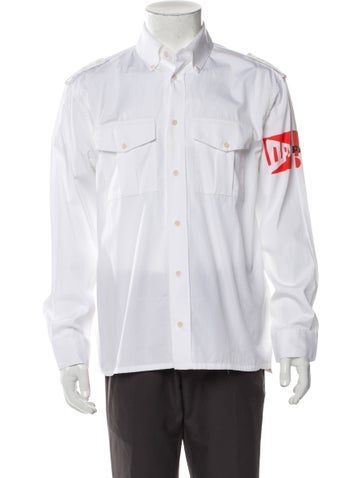 Gosha Rubchinskiy Casual Shirts Graphic Print Long Sleeve Shirt M