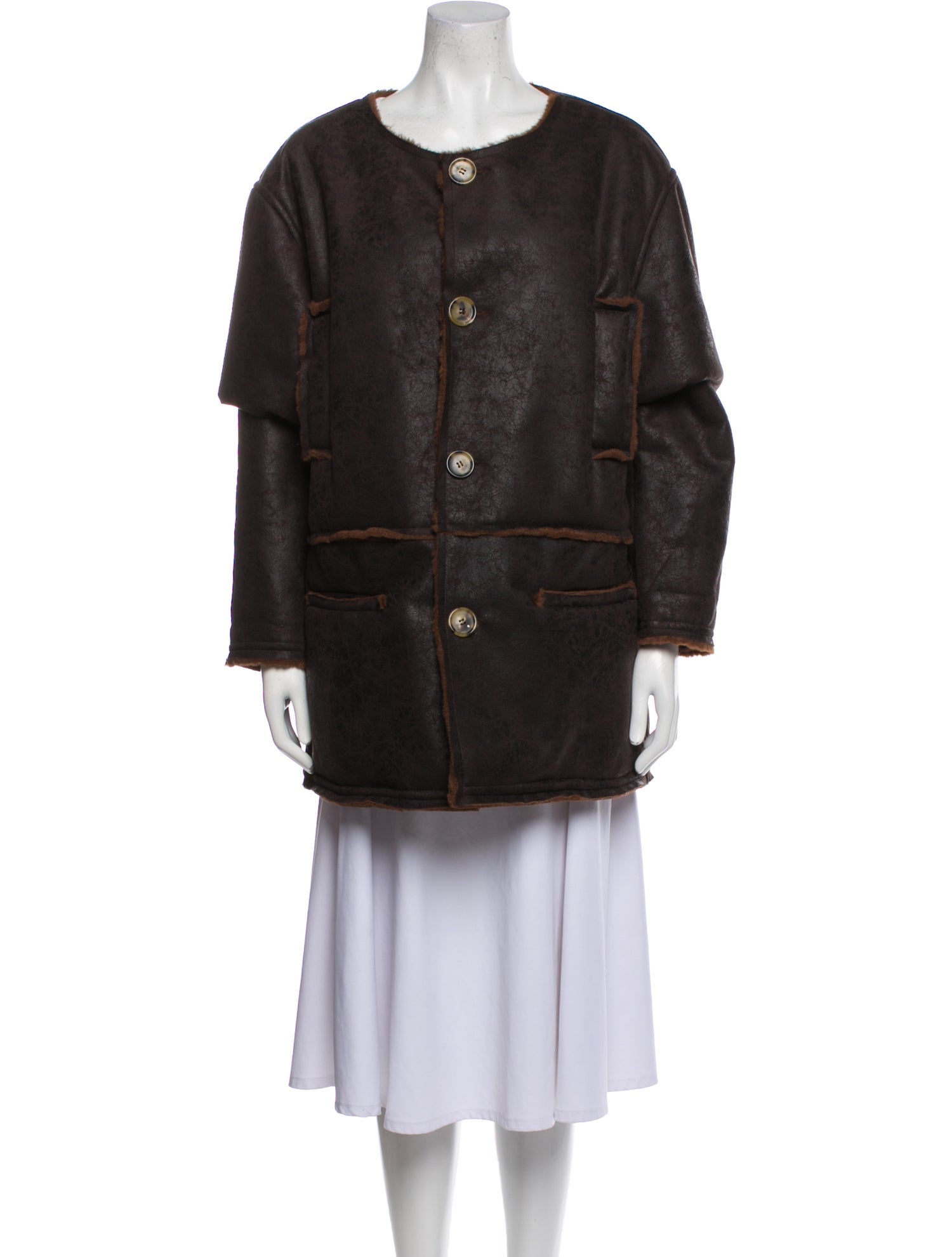 Gosha Rubchinskiy Faux Fur Coat